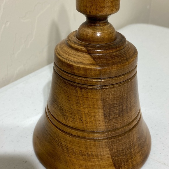 Vintage Wooden Musical Bell 9.5” x 5” EC - Picture 4 of 10